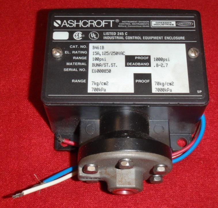 Ashcroft B461B Pressure Switch Garden City Plastics